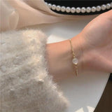 316L Stainless Steel Zircon Bracelet Ladies Festive Party Jewelry