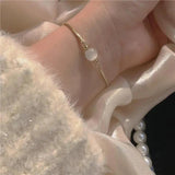 316L Stainless Steel Zircon Bracelet Ladies Festive Party Jewelry