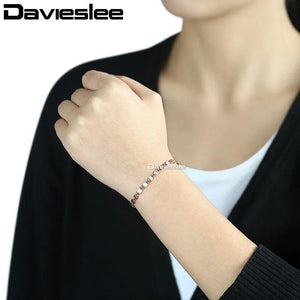 585 Rose Yellow Snail Chain Bracelet 4mm GB263A