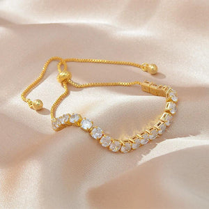 High Copper Zircon Bracelet Gift Banquet Wedding Women Jewelry Bracelet