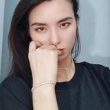 High Copper Zircon Bracelet Gift Banquet Wedding Women Jewelry Bracelet