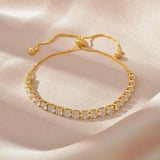 High Copper Zircon Bracelet Gift Banquet Wedding Women Jewelry Bracelet