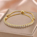 High Copper Zircon Bracelet Gift Banquet Wedding Women Jewelry Bracelet