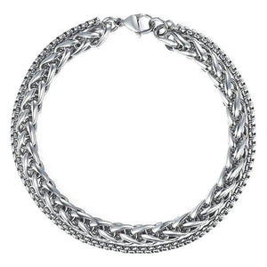 Classic Chain Link Men Bracelet Stainless Steel Motorcycle Bracelets