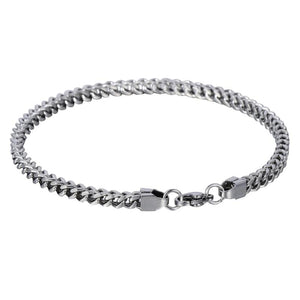 3mm Stainless Steel Ball Foxtail Box Chain Bracelet for Men 8inch DKB467