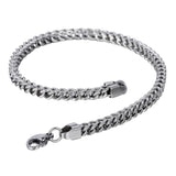 3mm Stainless Steel Ball Foxtail Box Chain Bracelet for Men 8inch DKB467