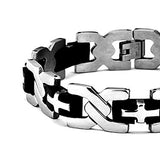 Never Fade Men's Health Titanium Steel Bracelets Male Jewelry