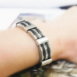 Never Fade Men's Health Titanium Steel Bracelets Male Jewelry