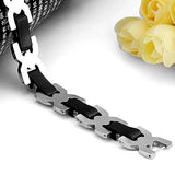 Never Fade Men's Health Titanium Steel Bracelets Male Jewelry
