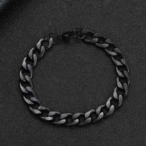 8/10MM 316L Stainless Steel Plated Chain Bracelet for Men