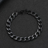 8/10MM 316L Stainless Steel Plated Chain Bracelet for Men