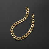 8/10MM 316L Stainless Steel Plated Chain Bracelet for Men