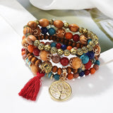 Vintage Bohemia Multi-layer Love Heart Braid Leather Bracelet