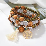 Vintage Bohemia Multi-layer Love Heart Braid Leather Bracelet