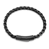 Men's Silver Chain Bracelet Punk Rock Stainless Steel Hand Jewelry