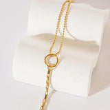 Stainless Steel Geometric Beads Chain Bracelet Unisex