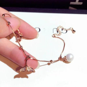 Mermaid Pearl Bracelet for Women Prom Birthday Gift Jewelry