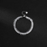 Zircon Stainless Steel Bracelet Double Chain Life Tree Bracelet