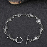 Punk Spades Skull Bangles & Bracelets for Men Stainless Steel Charm Bracelets