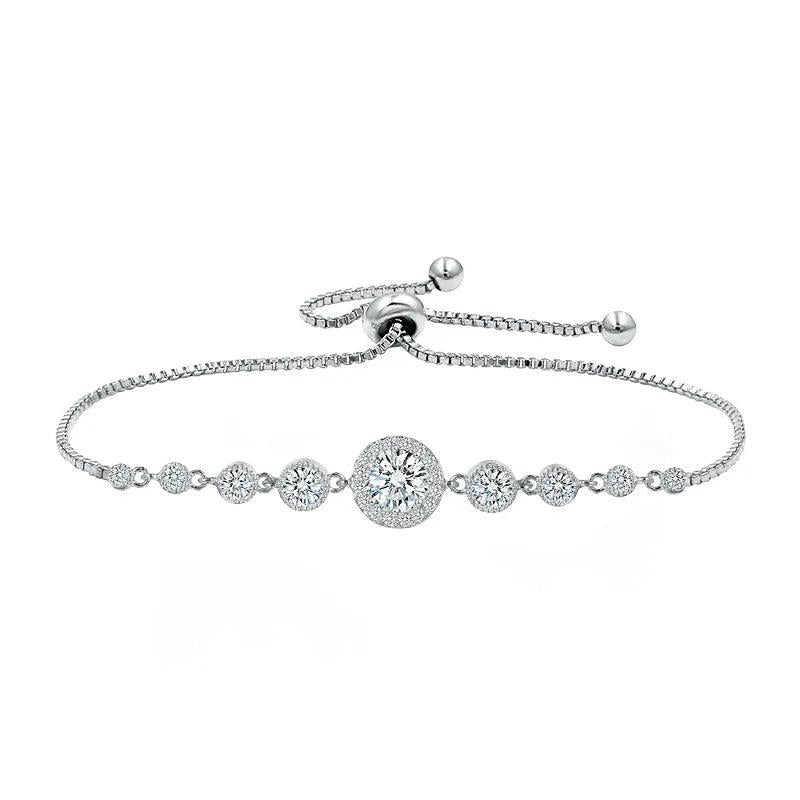 Round Shape Gradual Change Zirconia Bracelet