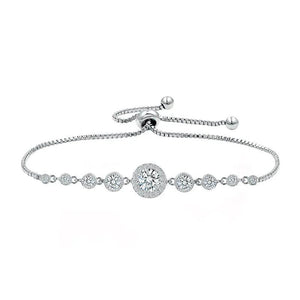 Round Shape Gradual Change Zirconia Bracelet