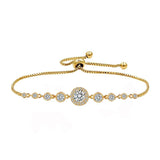 Round Shape Gradual Change Zirconia Bracelet