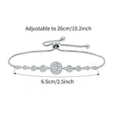 Round Shape Gradual Change Zirconia Bracelet