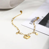 Sweet High Love Titanium Steel Bracelet Party Women Jewelry