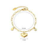 Sweet High Love Titanium Steel Bracelet Party Women Jewelry