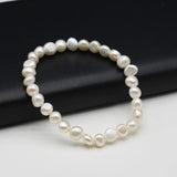 Freshwater Pearl Round Beads Bracelet for DIY Jewelry Making
