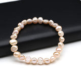 Freshwater Pearl Round Beads Bracelet for DIY Jewelry Making