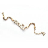 Alphabet Women Bracelet Rhinestones Gothic Weave Bangles Boho Accessories