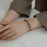 Vintage Punk Leather Weave Bracelet for Women