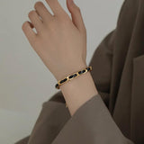 Vintage Punk Leather Weave Bracelet for Women