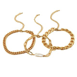 Hot Beads Chain Men Bracelet Stainless Steel Cuban Chain Bracelet
