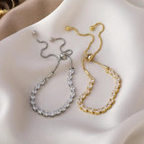 Adjustable Zircon Students Bracelets Gift Party Banquet Jewelry Ornament