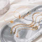 Butterfly Letter Chain Personality Bracelet