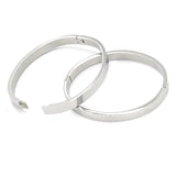 Stainless Steel 2.5mm Open Bangle 58mm Silver/Gold