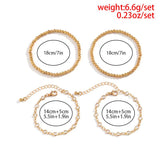 Punk CCB Plastic Beads Bracelet for Women with Charm Crystal Hand Bracelet