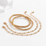 Punk CCB Plastic Beads Bracelet for Women with Charm Crystal Hand Bracelet