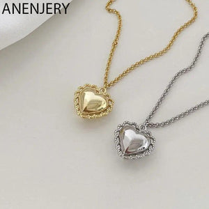 Silver Lace Love Heart Charm Pendant Bracelet for Women