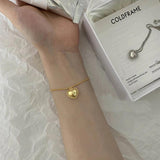 Silver Lace Love Heart Charm Pendant Bracelet for Women