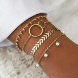 Geometric Street Shot Lady Bracelet with Small Sense Personality