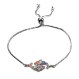 Zircon Dolphin Ocean Charm Lucky Bracelet