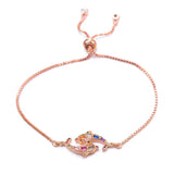 Zircon Dolphin Ocean Charm Lucky Bracelet
