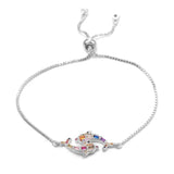Zircon Dolphin Ocean Charm Lucky Bracelet