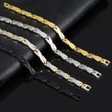Men 7mm Magnet Bracelet Couple Jewelry