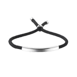 Men Women Bracelets Rope Chain Titanium Steel Bangles Adjustable Size