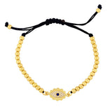 Gothic Evil Eye Bracelet Dainty Bead Knot Rope Bangles Women Party Jewelry