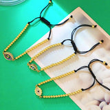Gothic Evil Eye Bracelet Dainty Bead Knot Rope Bangles Women Party Jewelry